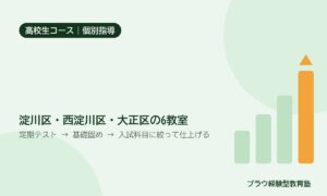 高校生コースのイメージ画像（淀川区・西淀川区・大正区の6教室）